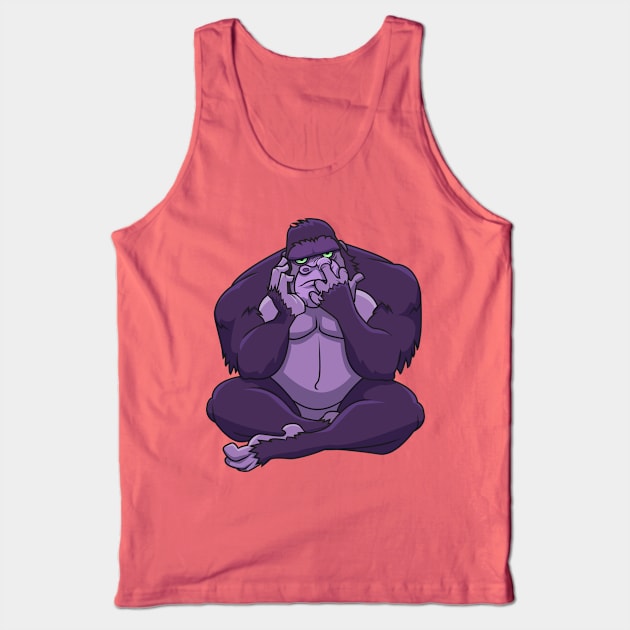 Picky Gorilla Tank Top by rillabear